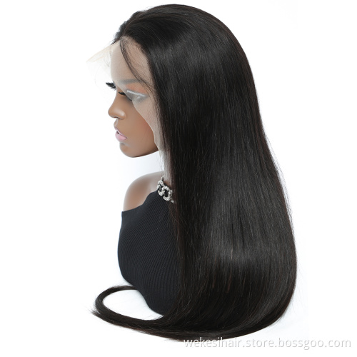 FREE ship Wholesale 180 Density HD lace front wig body wave 100 Brazilian Virgin Hair closure human hair wigs for black women